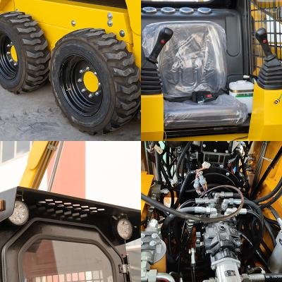 LT100-1200KG Wheeled Skid Steer Loader