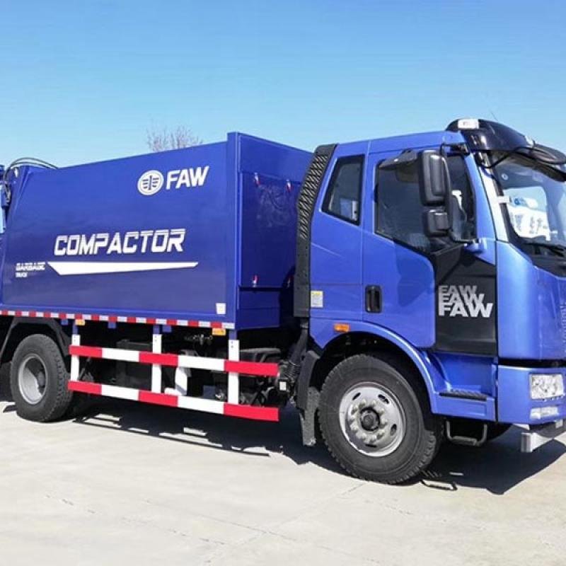 FAW 6~8m3 compressed garbage truck