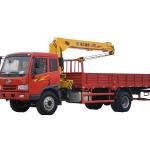 FAW J5K 4X2 cargo truck mounted crane
