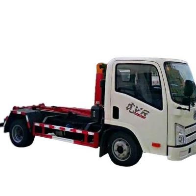 FAW Tiger V Small hook lifting garbage truck