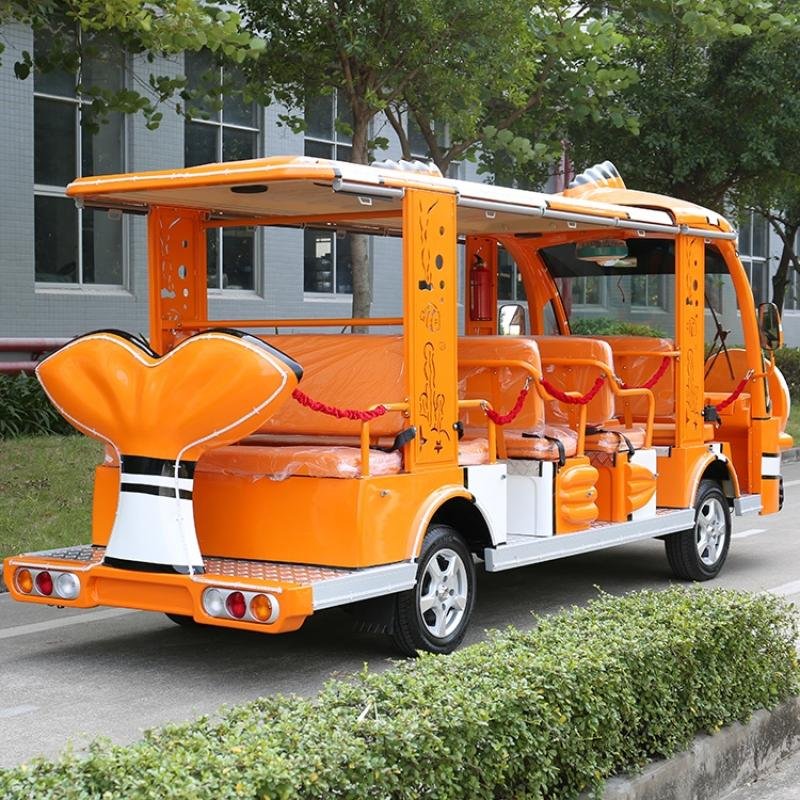 14 Seater Electric Customized Lithium Sightseeing Bus DN-14